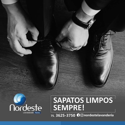 Tá sem tempo de cuidar dos sapatos?  A Nordeste Lavanderia cuida!