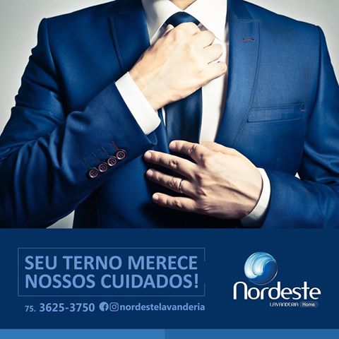 Seu terno merece os cuidados da Nordeste Lavanderia!