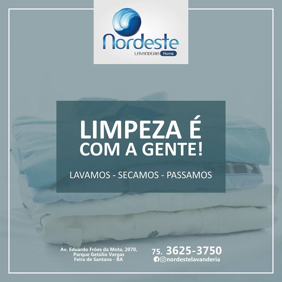 Nordeste Lavanderia cuida da sua roupa com muito carinho!