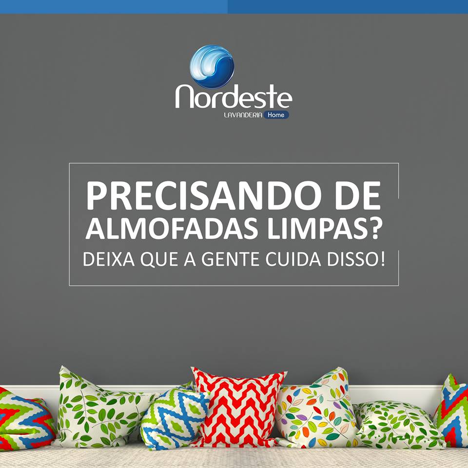 Deixe suas almofadas limpas na Nordeste Lavanderia!
