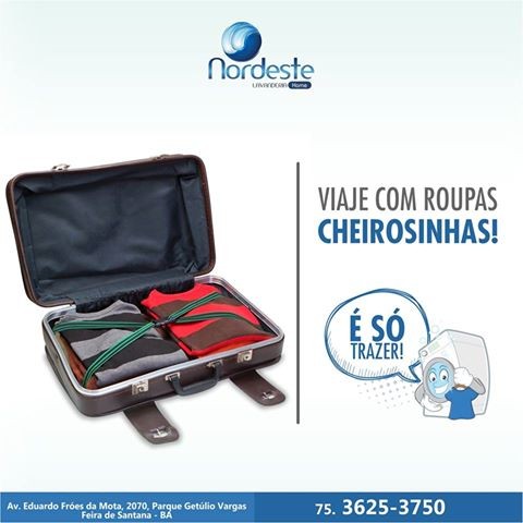 Viaje com roupas cheirosas!