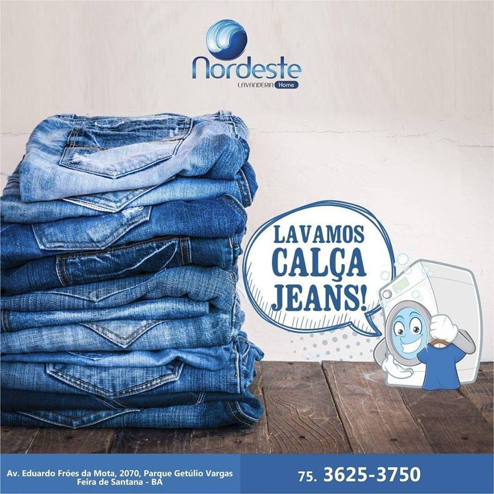 Lavamos calças jeans!