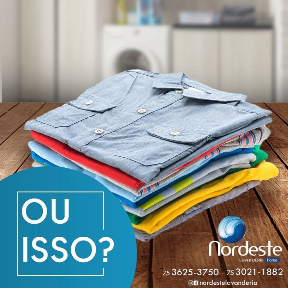 Conforto com suas roupas só com a Nordeste Lavanderia!