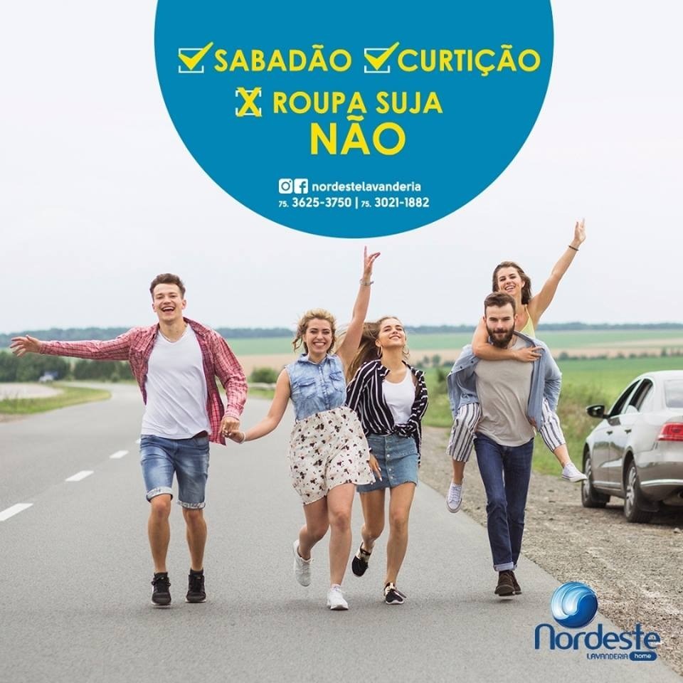 No sábado, deixe que a Nordeste Lavanderia trabalhe por você!