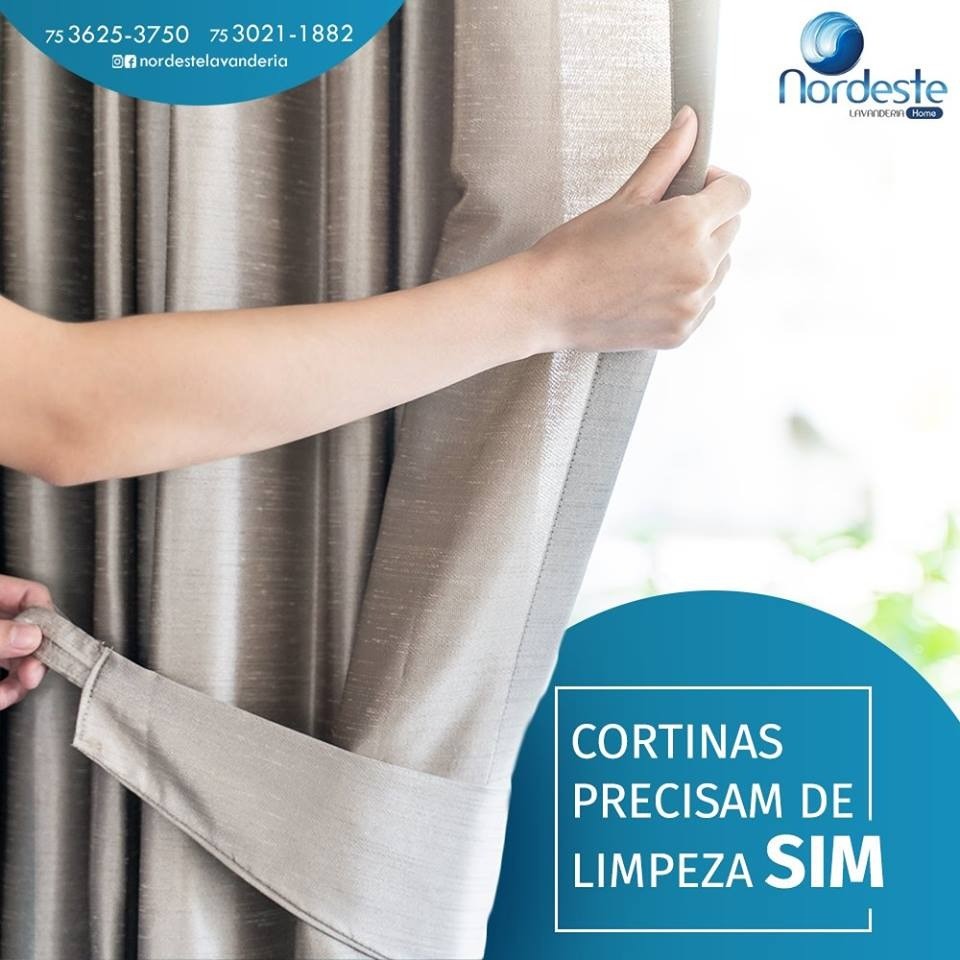 Cortinas limpinhas sem ter o trabalhão em casa, traz pra Nordeste!
