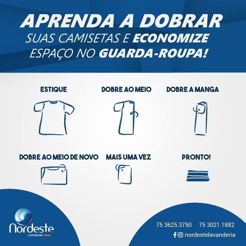 Dica do dia da Nordeste Lavanderia!