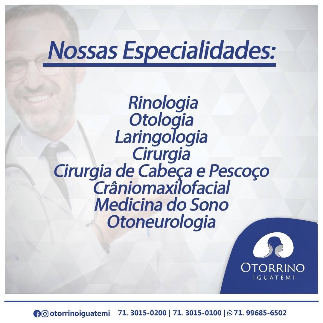 Otorrino Iguatemi: Veja nossas especialidades!