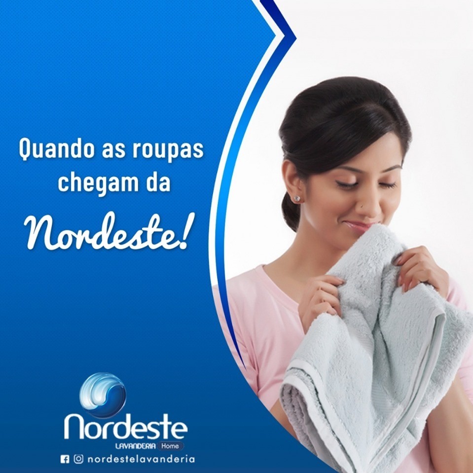 A felicidade da Nordeste estar sempre cuidando das suas roupas!