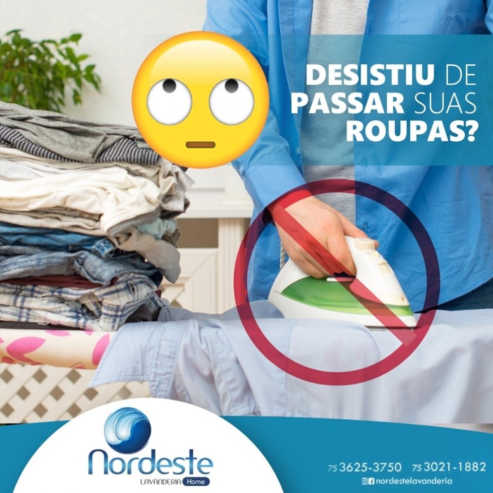 As peças saem da Nordeste limpinhas e passadas!