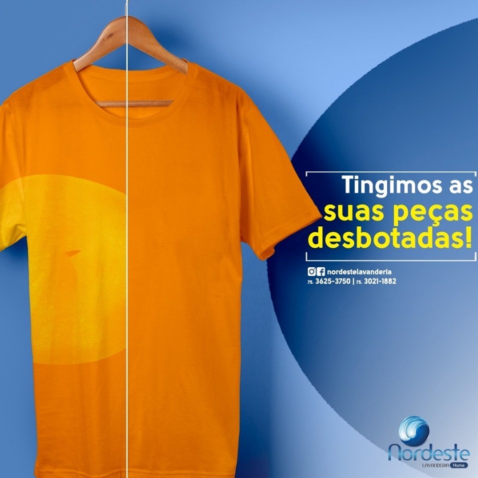 Traga a sua peça desbotada aqui na Nordeste!
