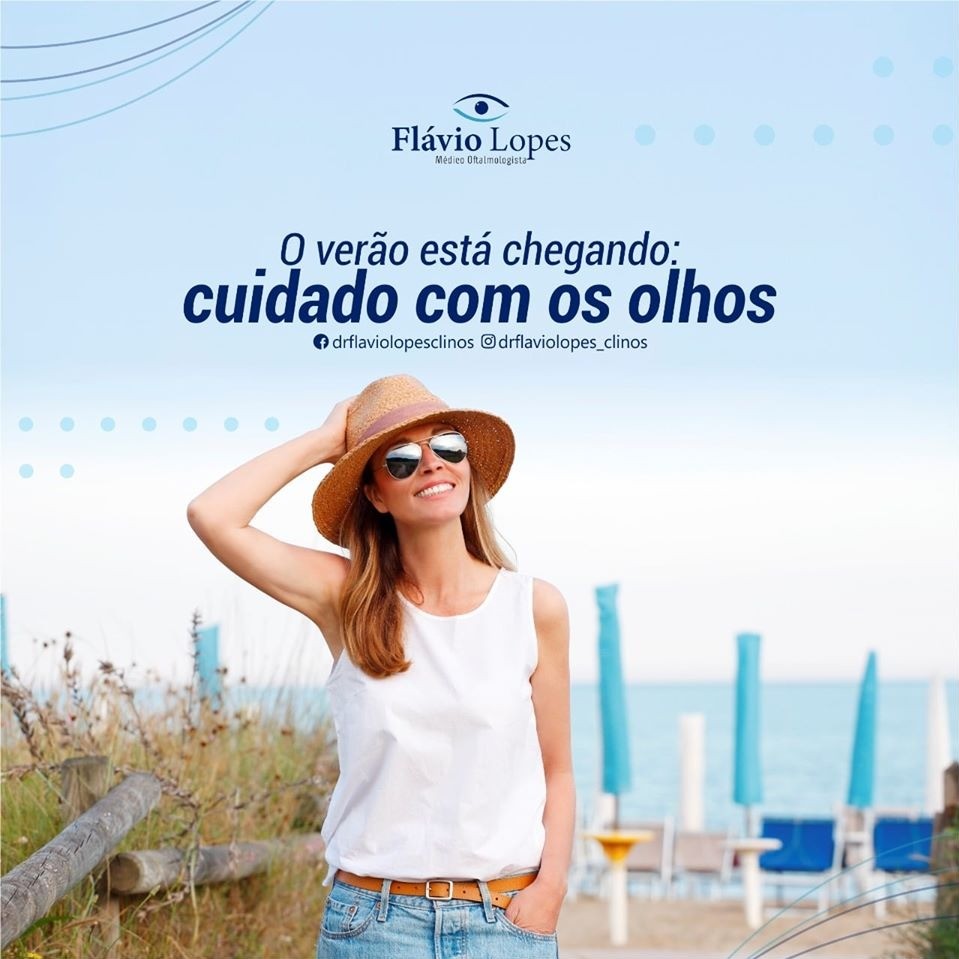 O verão está chegando e o cuidado com os seus olhos não deve ser negligenciado.