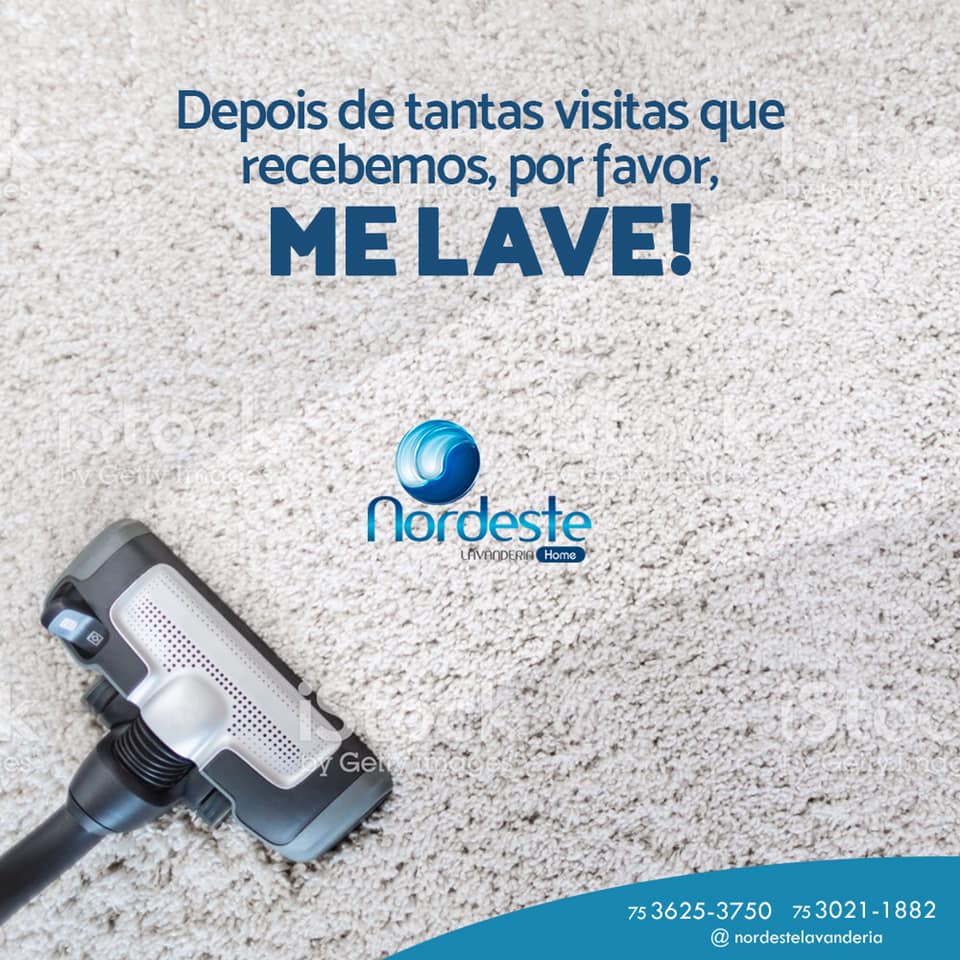 Nós lavamos o seu tapete!