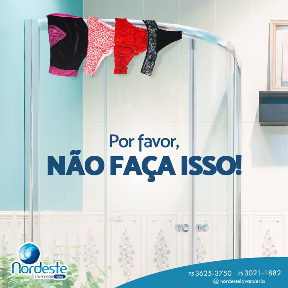 Qual foi a última vez que colocou sua roupa íntima para secar no banheiro?