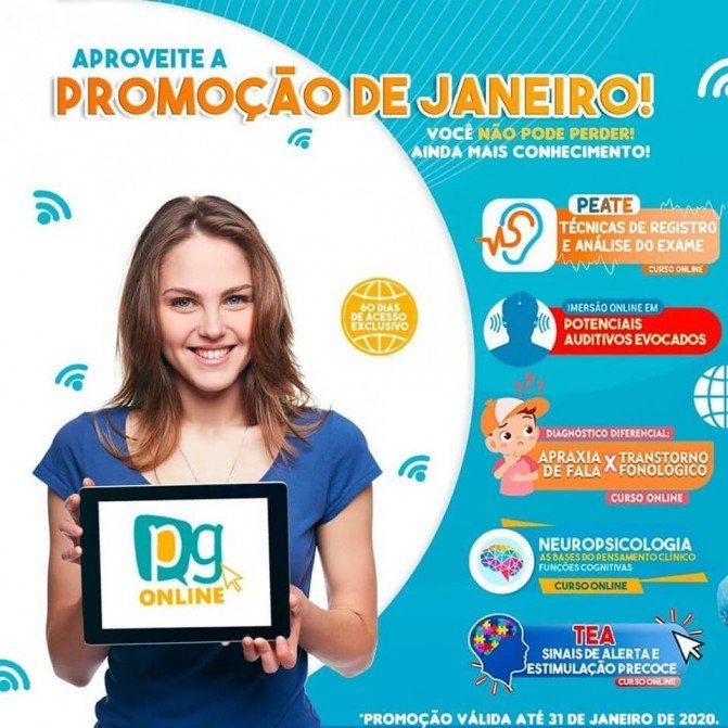 Promoção de cursos PG ONLINE!!!