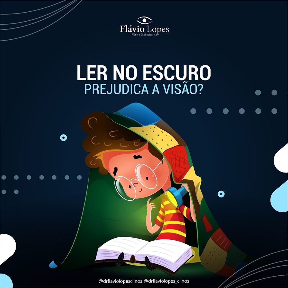 Ler em local escuro pode prejudicar  a visão?