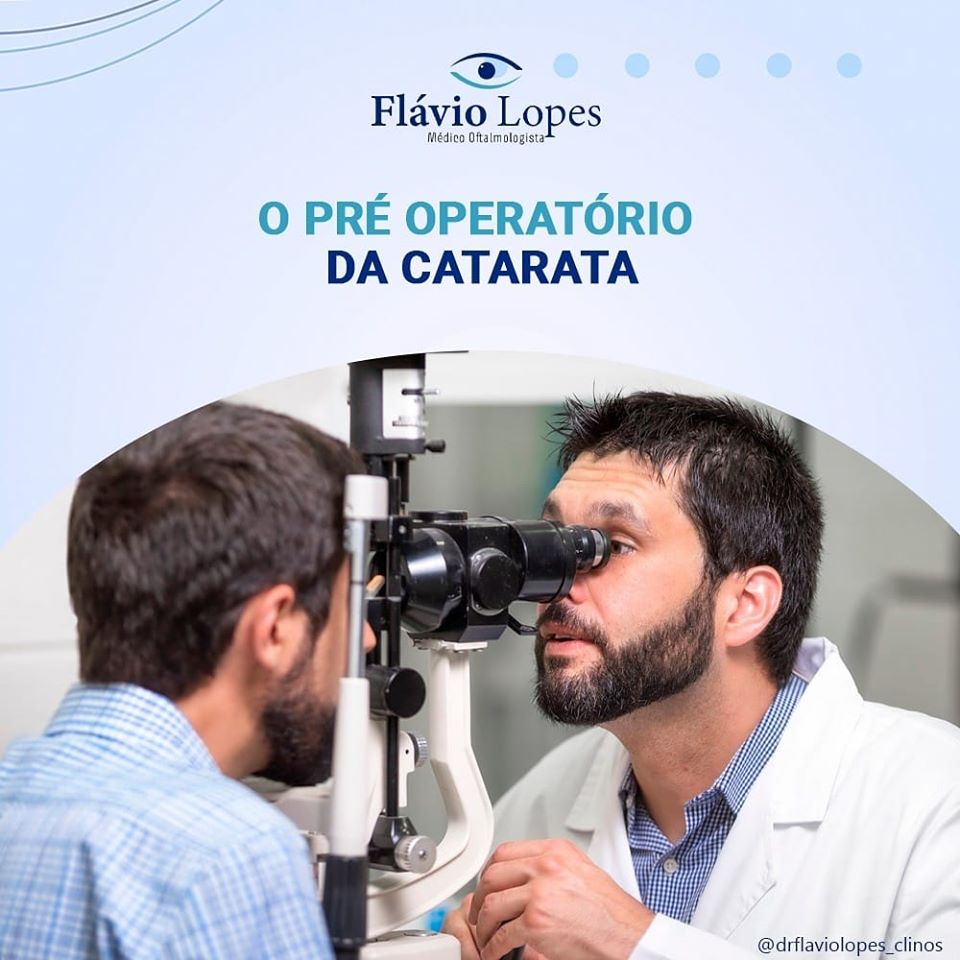 O pré operatório da catarata!