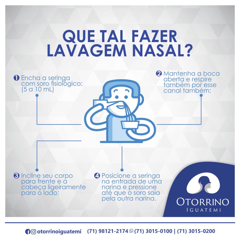 Você ainda não sabe como fazer a lavagem nasal?