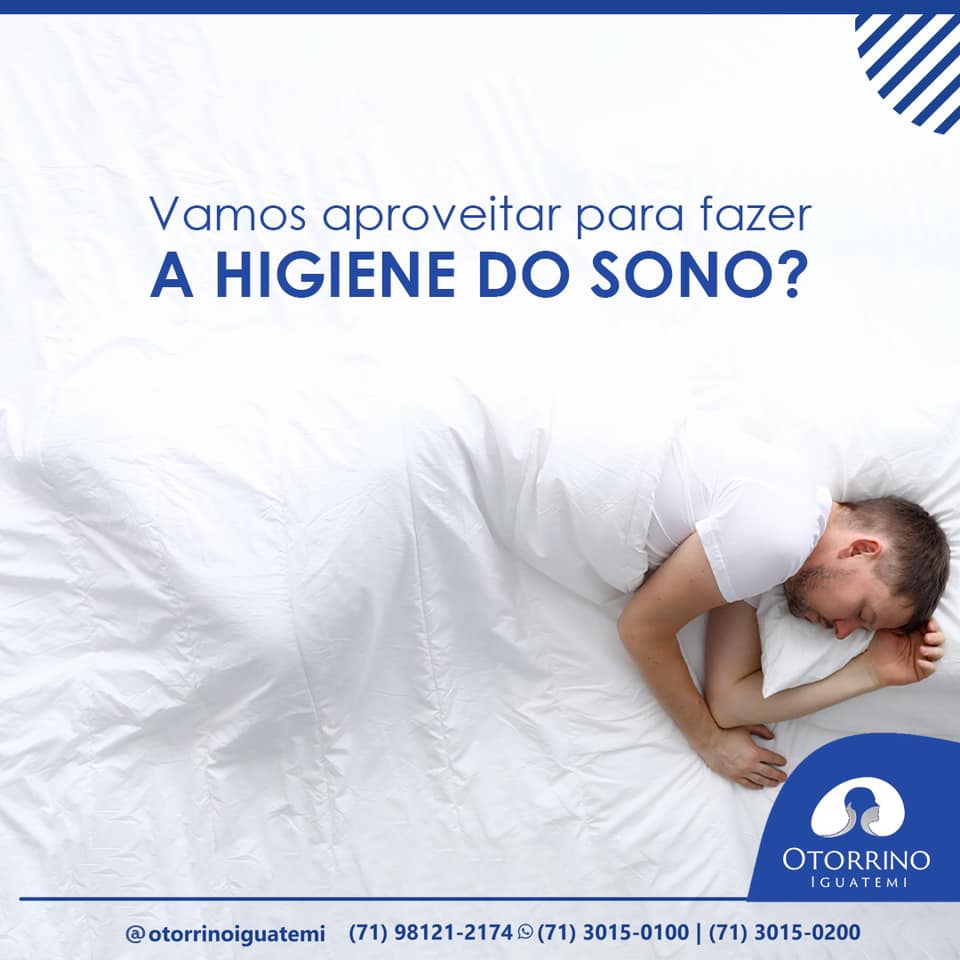 A higiene do sono é a arte de dormir bem.