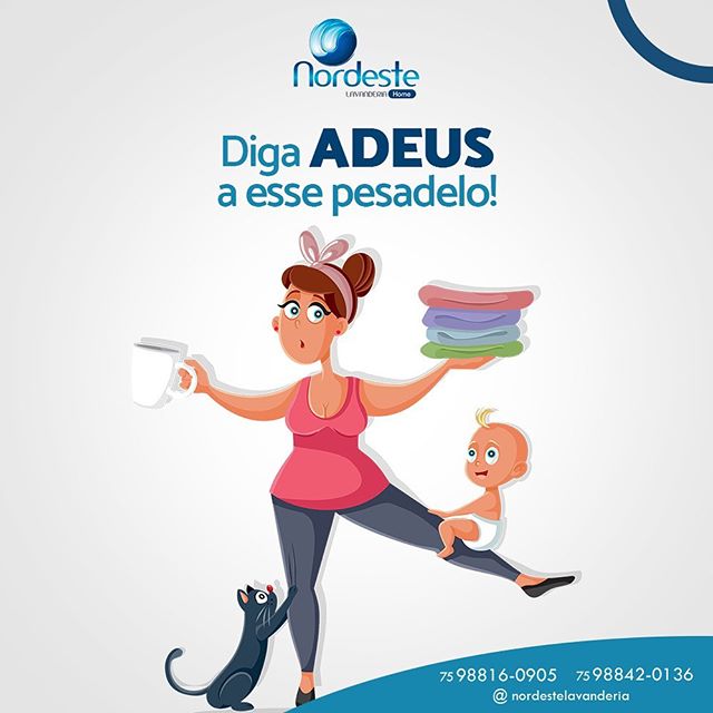 Deixa que as roupas sujas por nosssa conta!