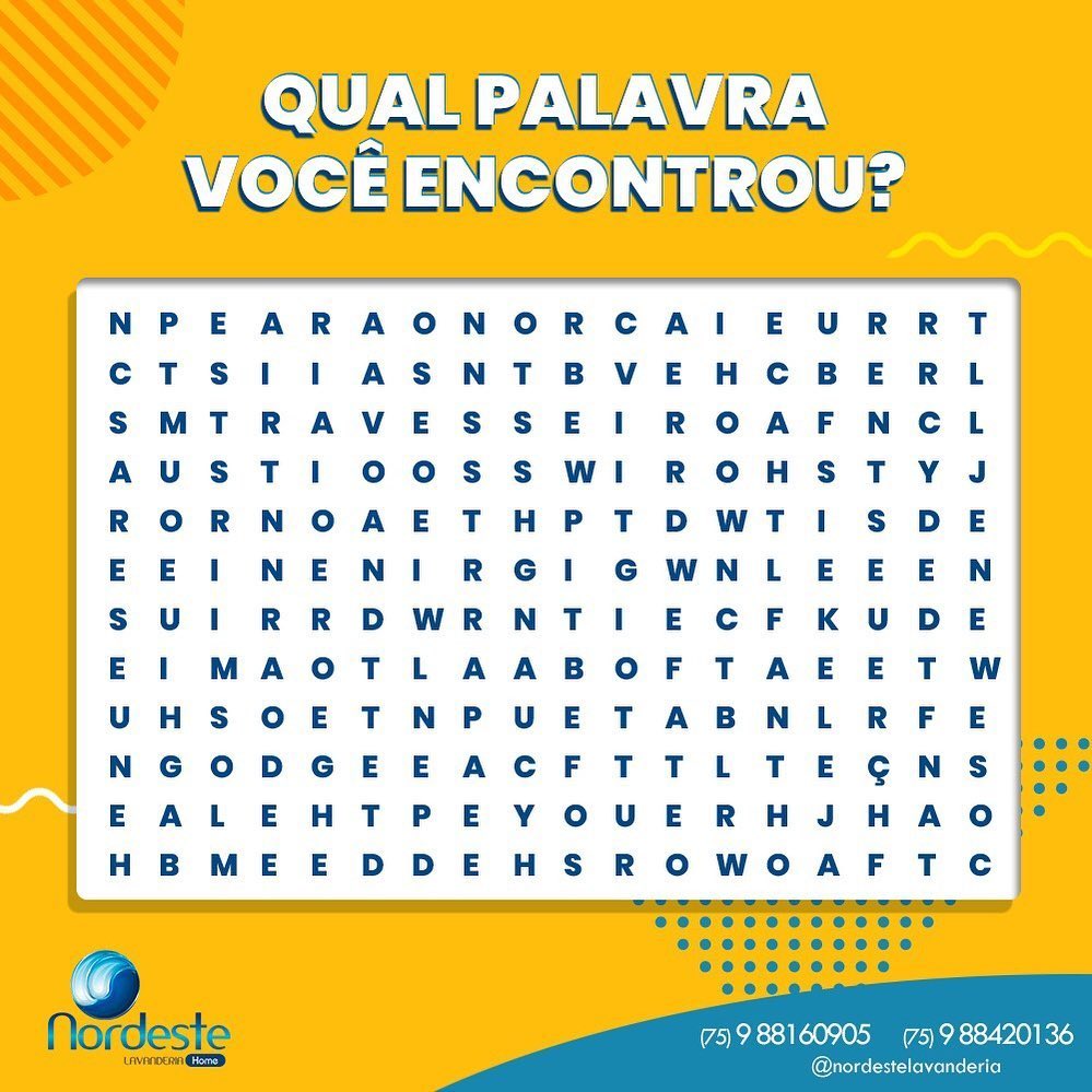 Vamos prouraralgumas palavras?