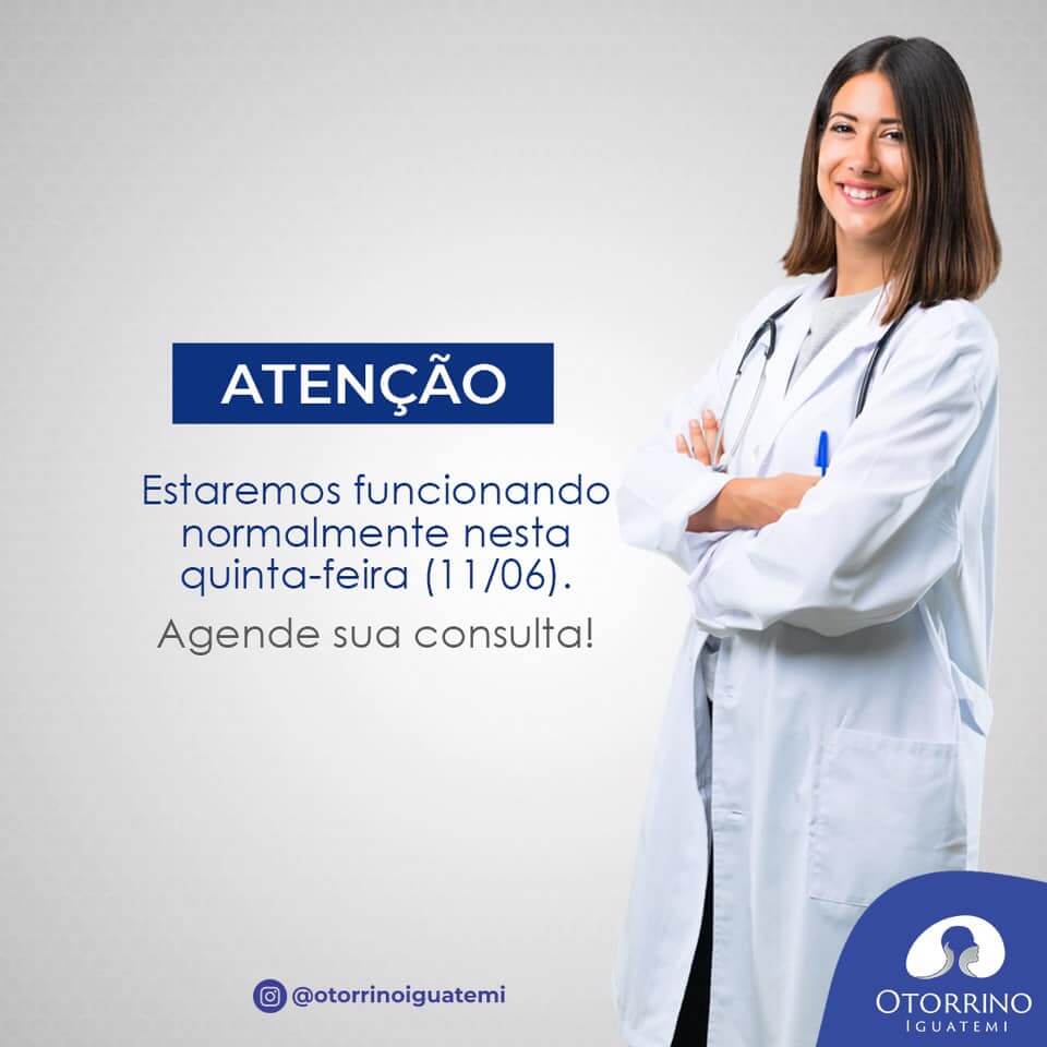 Funcionaremos no dia 11/06!