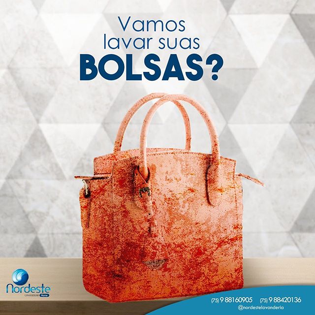 Você já lavou alguma vez as suas bolsas?
