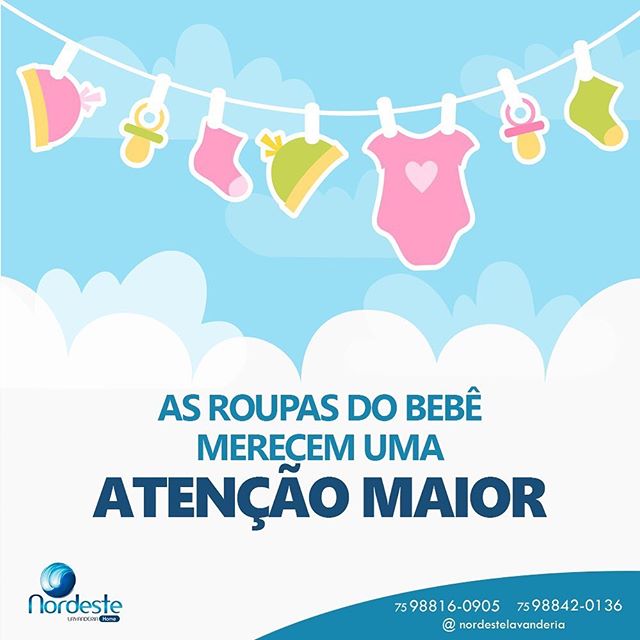 Nós damos todo o carinho necessário a roupa do seu bebê!