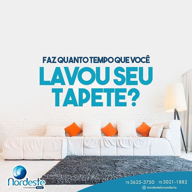 Não demore em lavar seu tapete!