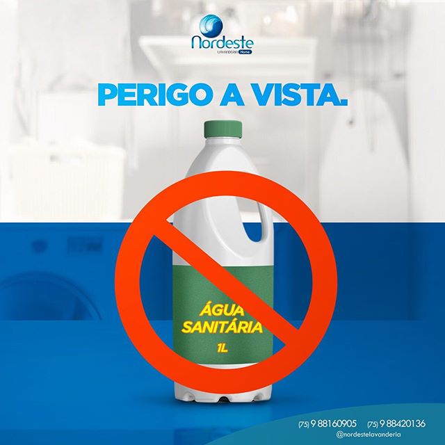 O cuidado de com o uso de alvejante!