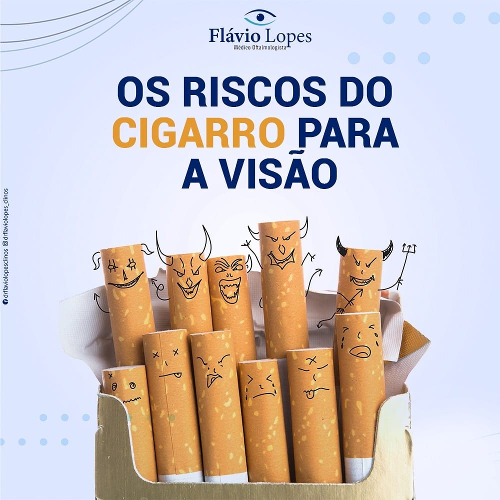 O cigarro é prejudicial para a sua visão!