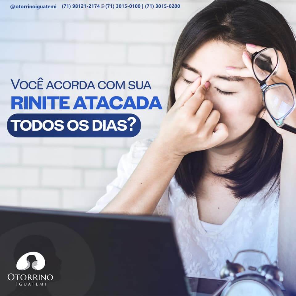 Você acorda coma rinite atacada todos os dias?