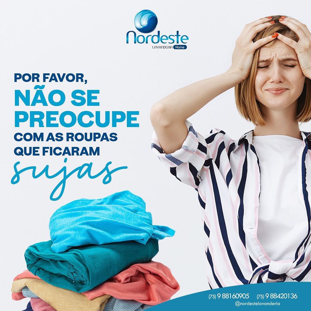 Vamos iniciar a semana mandando suas roupas sujas para a Nordeste?