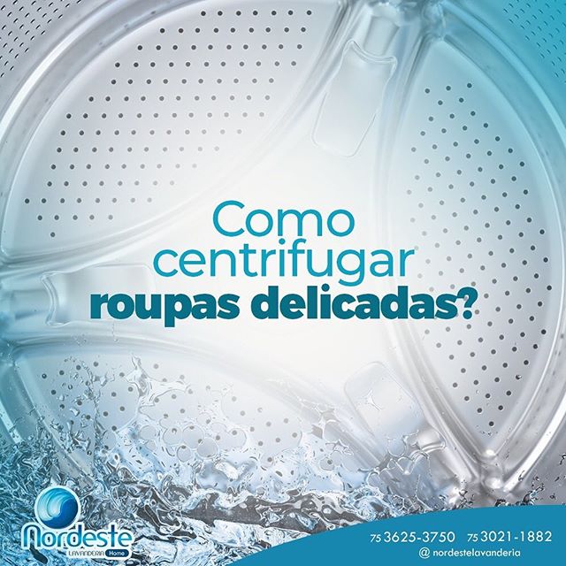 Como centrifugar roupas delicadas?