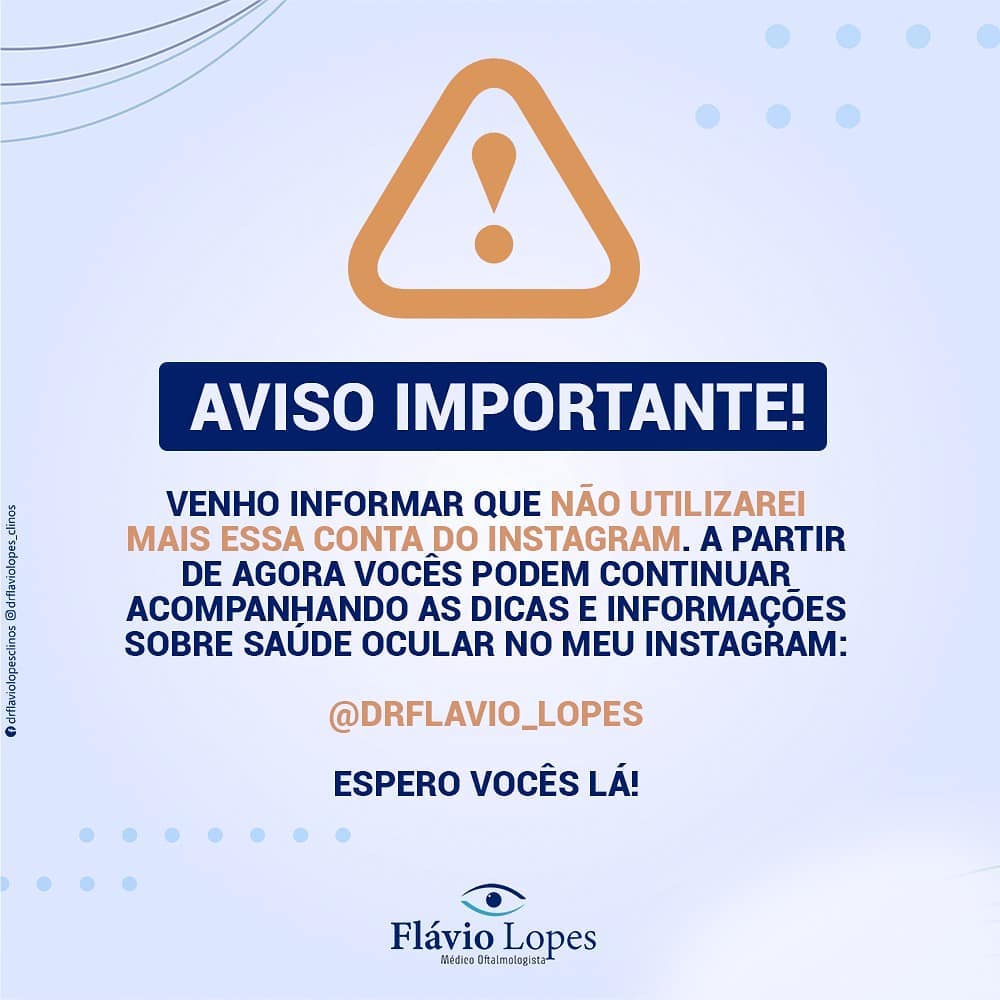 Aviso importante!