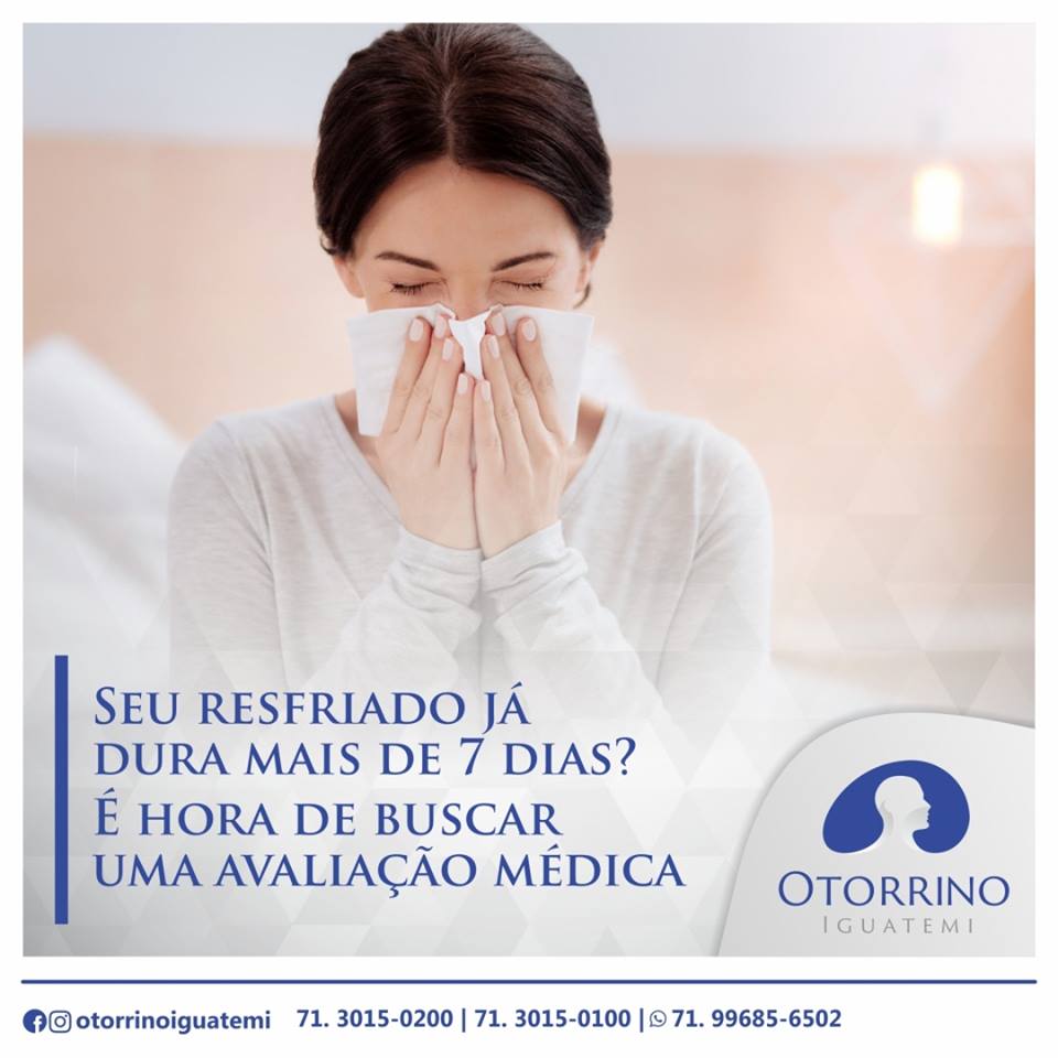 Otorrino Iguatemi - Resfriado prolongado é normal?