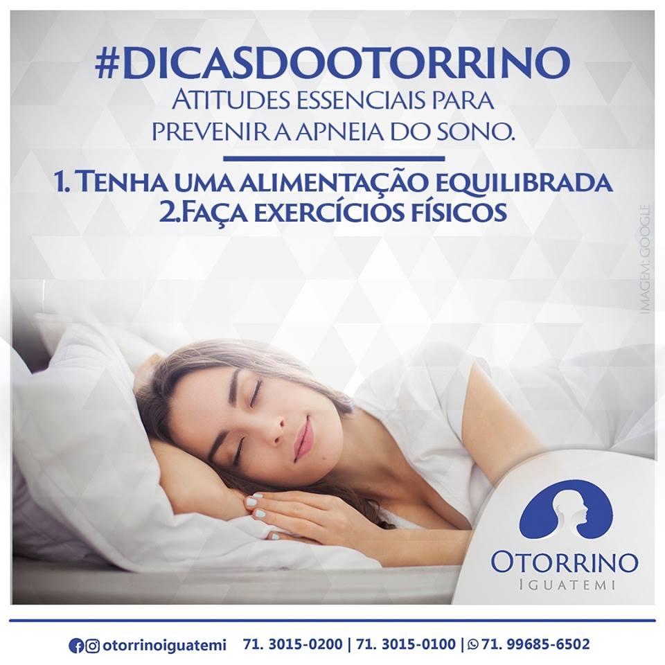 Dicas do Otorrino Iguatemi para prevenir a apneia do sono!