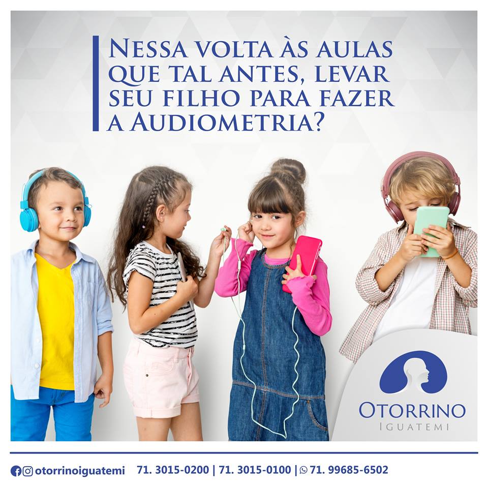 Leve seu filho para fazer audiometria antes da volta às aulas!