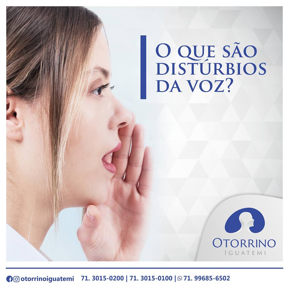 Distúrbios da voz. O que são?