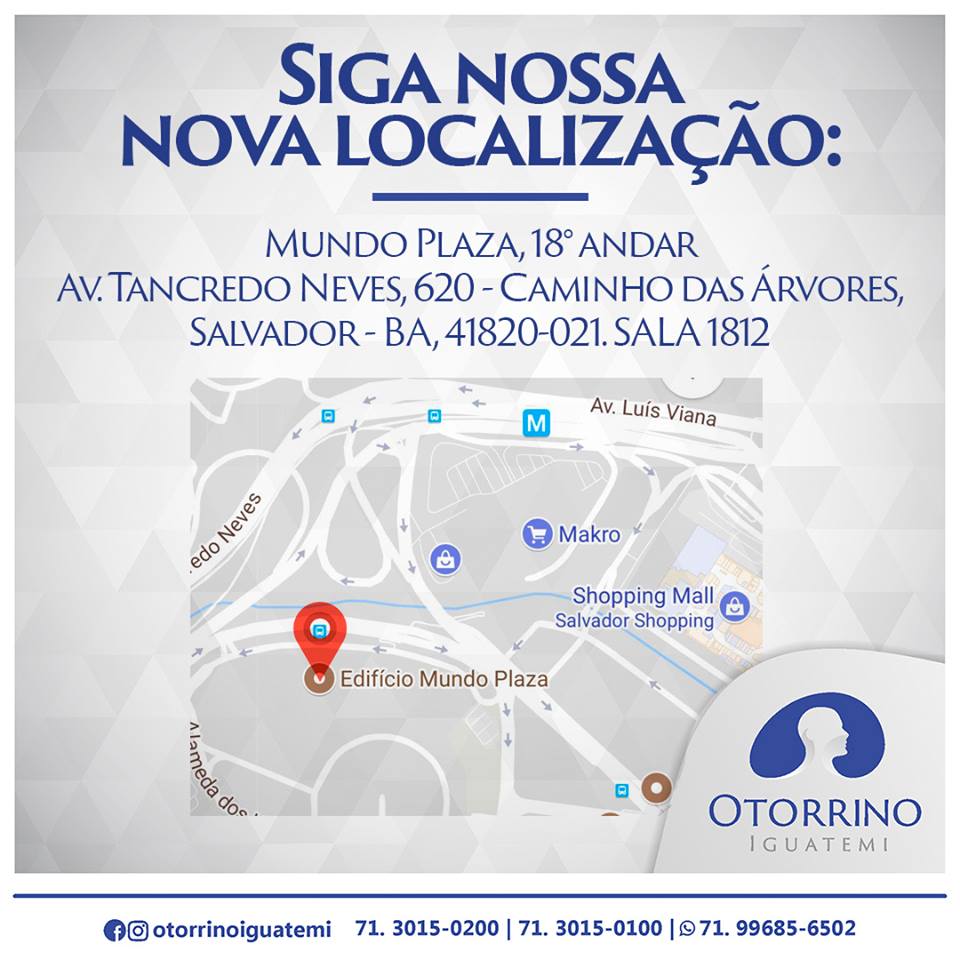Novo endereço, mesma qualidade. Siga nossa localização, é fácil!