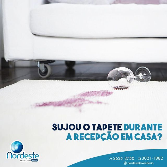 Seu tapete sujou com  sua recepção em casa?