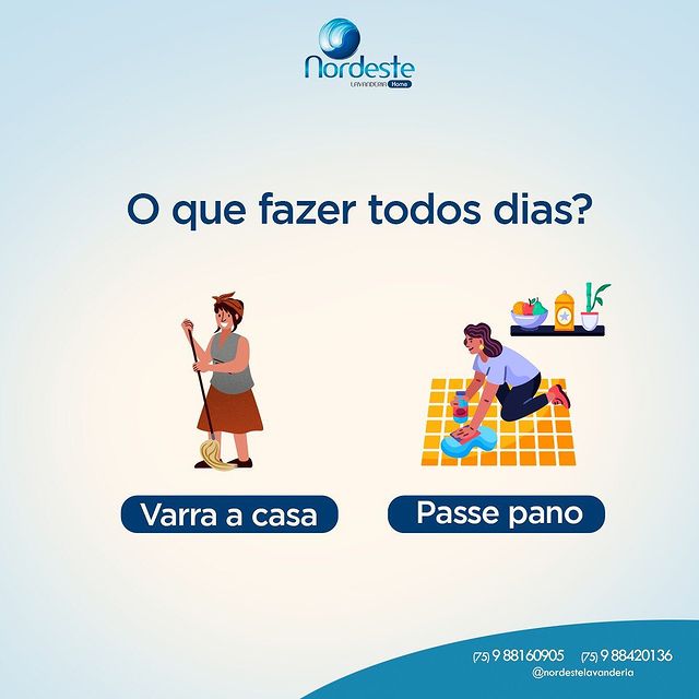Mais uma semana de limpeza da sua casa!