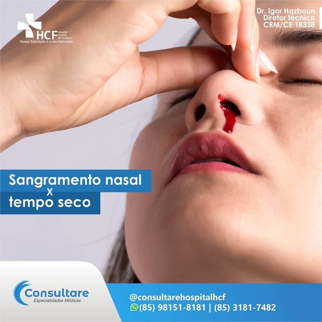Sangramento Nasal X Tempo Seco