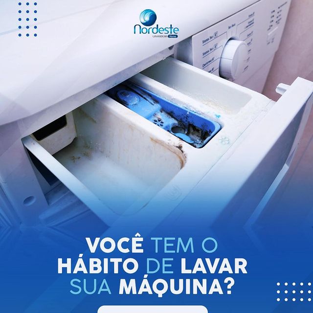 Qual foi a última vez que limpou a sua máquina de lavar roupa?
