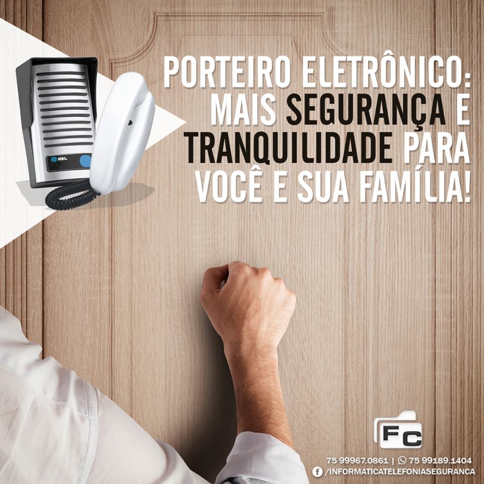 Instale um  porteiro eletrônico com a FC Prestações de Serviços!