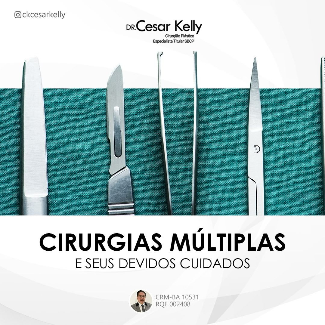 Cirurgia múltiplas e seus devidos cuidados.