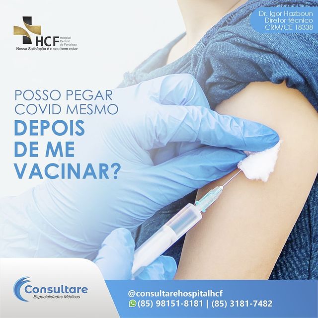 Posso pegar covid depois de me vacinar?