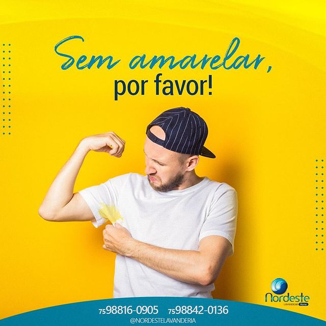Já ficou chateado por conta de roupas com manchas amareladas de suor/desodorante?