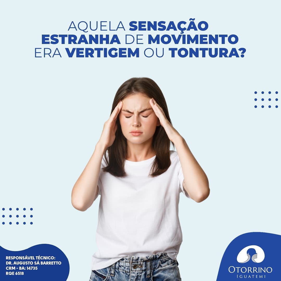 Vamos entender a diferença entre a vertigem e a tontura.