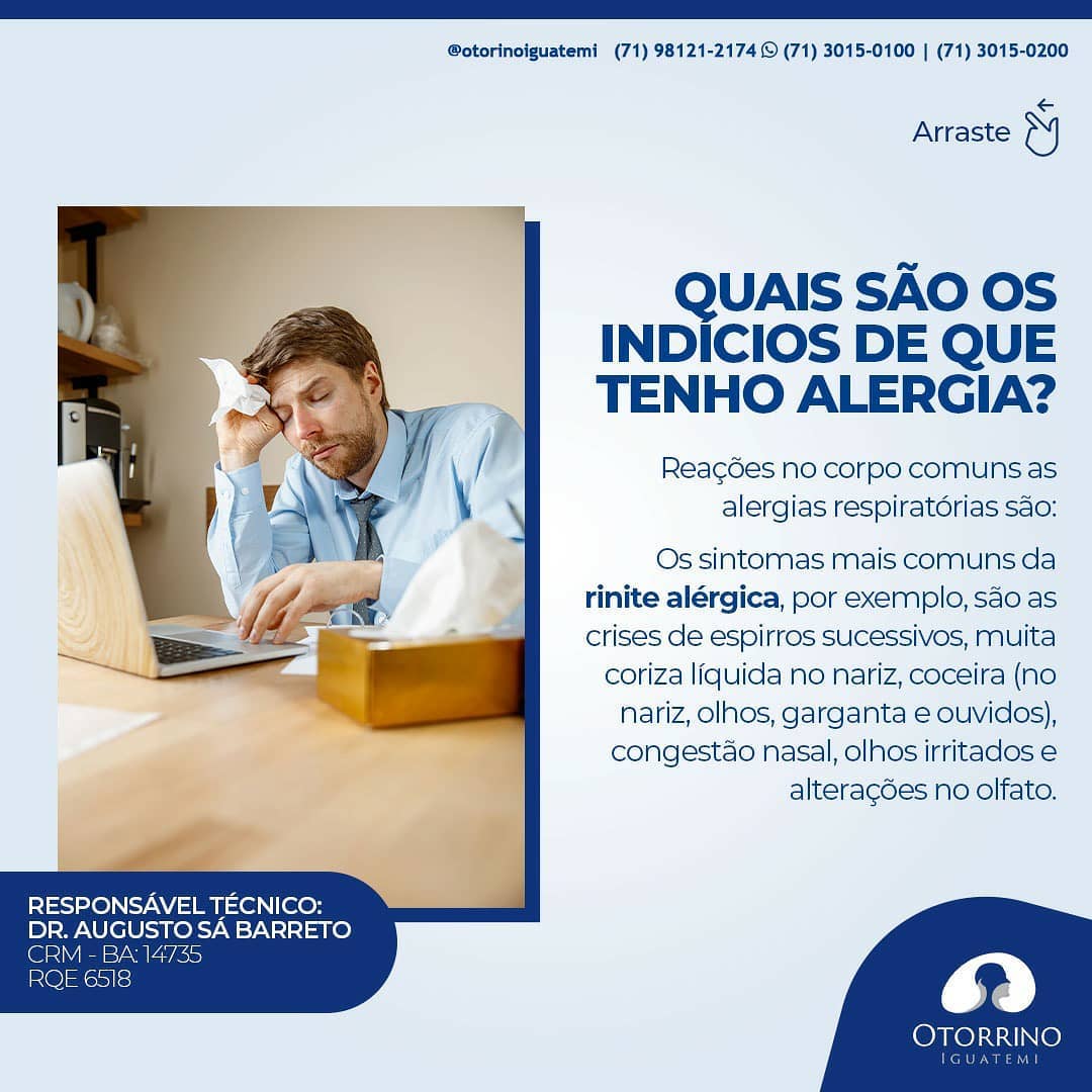 Hoje é o dia Mundial da Alergia