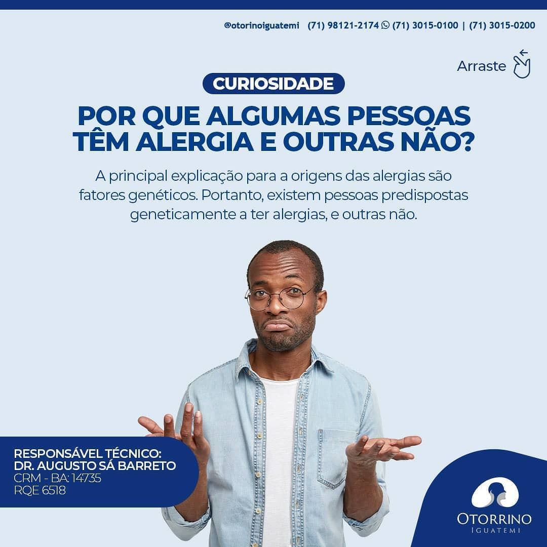 Hoje é o dia Mundial da Alergia